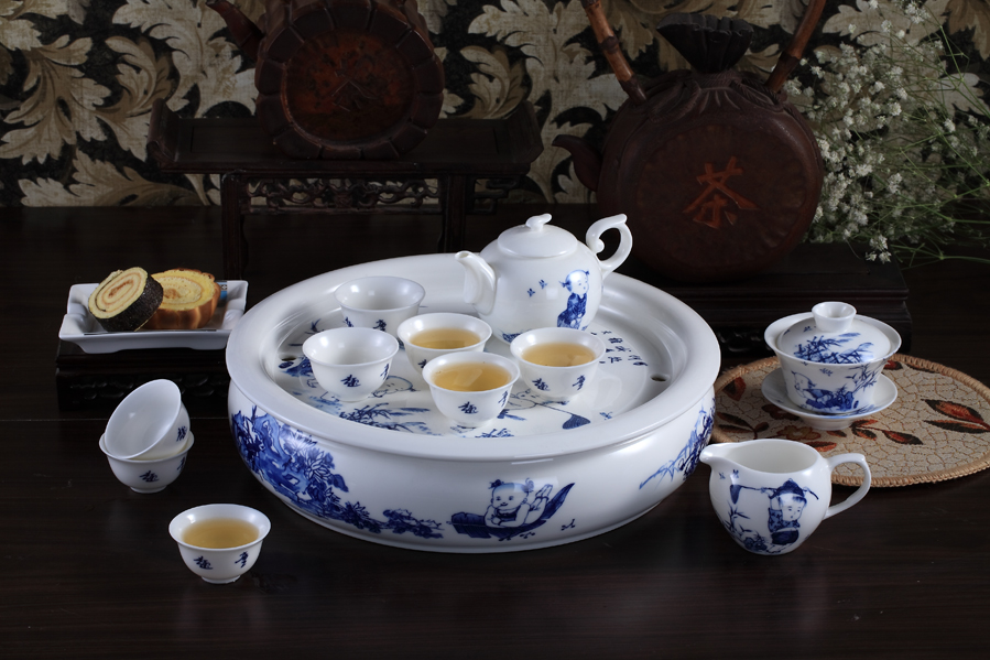 بوي - طقم شاي عظم صيني فاخر PT008