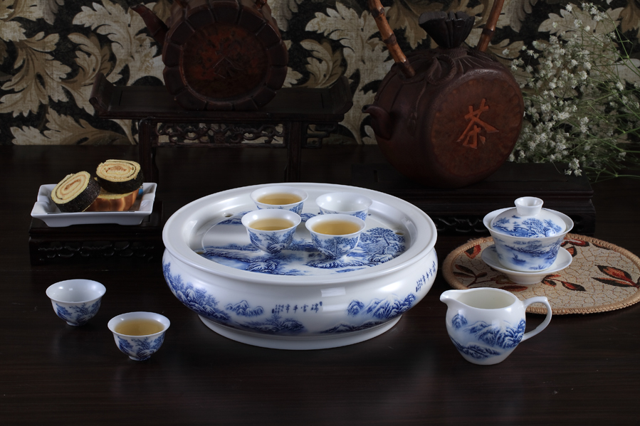 Xinxuejing tea set - Premium bone china tea set PT009
