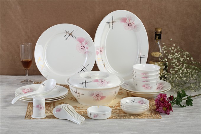 Innocent memory- - Színes üvegezésű fejlett csont porcelán öltöny PC0014