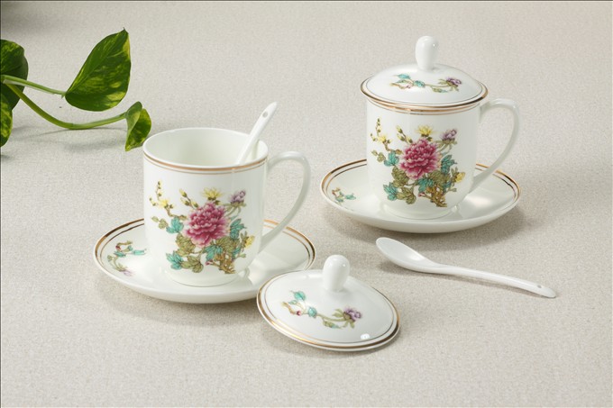 Premium Bone China Tazza Set KSA010