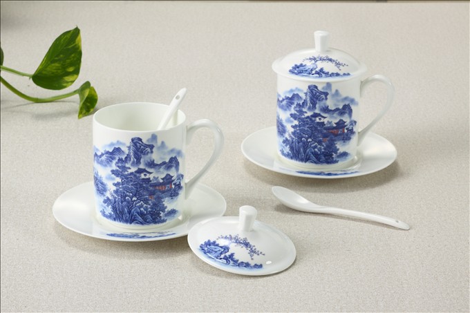 Premium Bone China Tazza Set KSA012