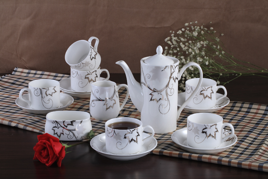 Danfeng Bailu Coffee Cup Set - Premium Bone China Coffee Cup Set manufacturer OEM/ODM PT002